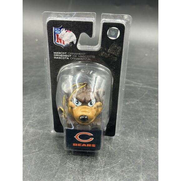 Chicago Bears NFL Hanging Resin Mascot Ornamment 3 1/2", New In Package - Picture 1 of 2